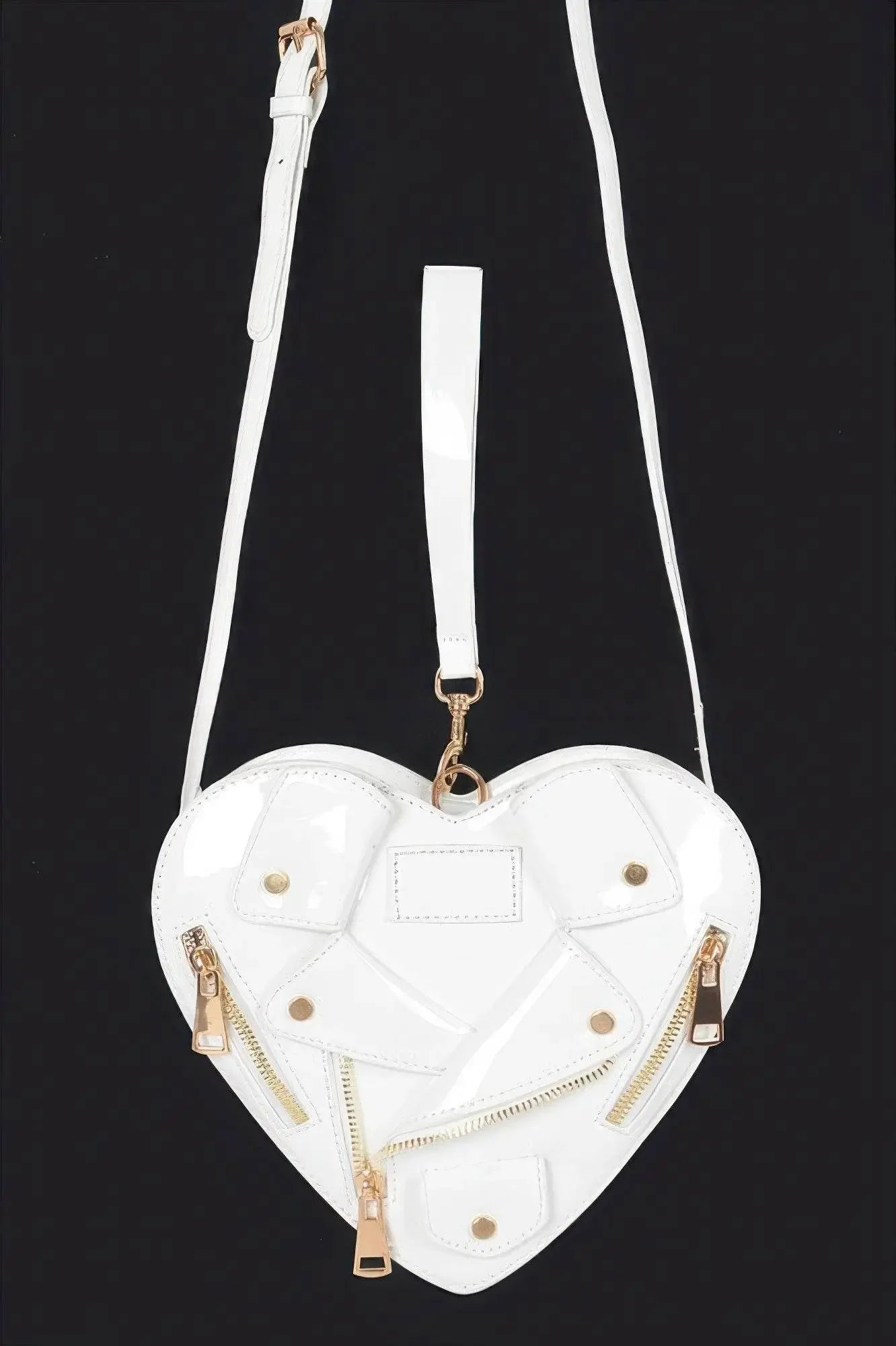 Luxury Heart Shape Jacket Crossbody Bag - IVORYNN