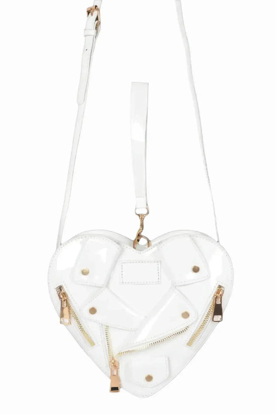 Luxury Heart Shape Jacket Crossbody Bag - IVORYNN