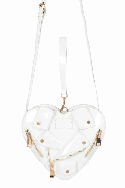 Luxury Heart Shape Jacket Crossbody Bag - IVORYNN