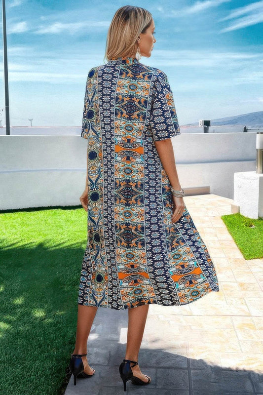 Luxury Ivorynn Allover Print Kimono And Short Sets