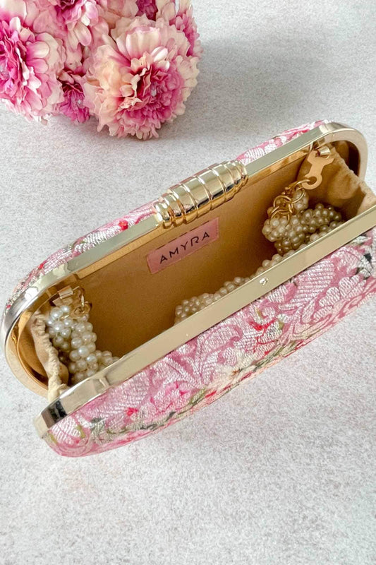Luxury Pink Anniversary Wedding Diamond Bag