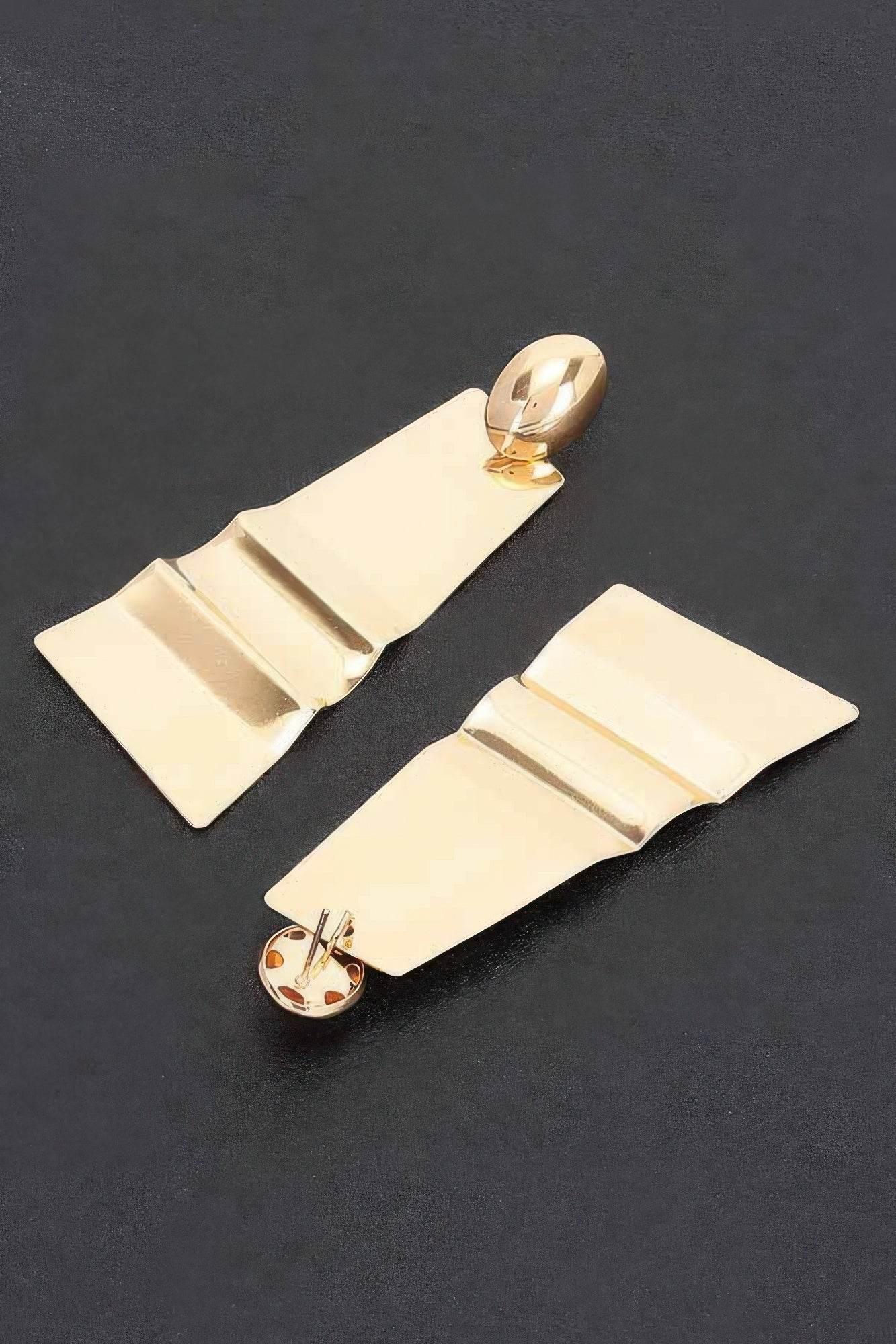 Luxury Polygon Metal Earring - IVORYNN