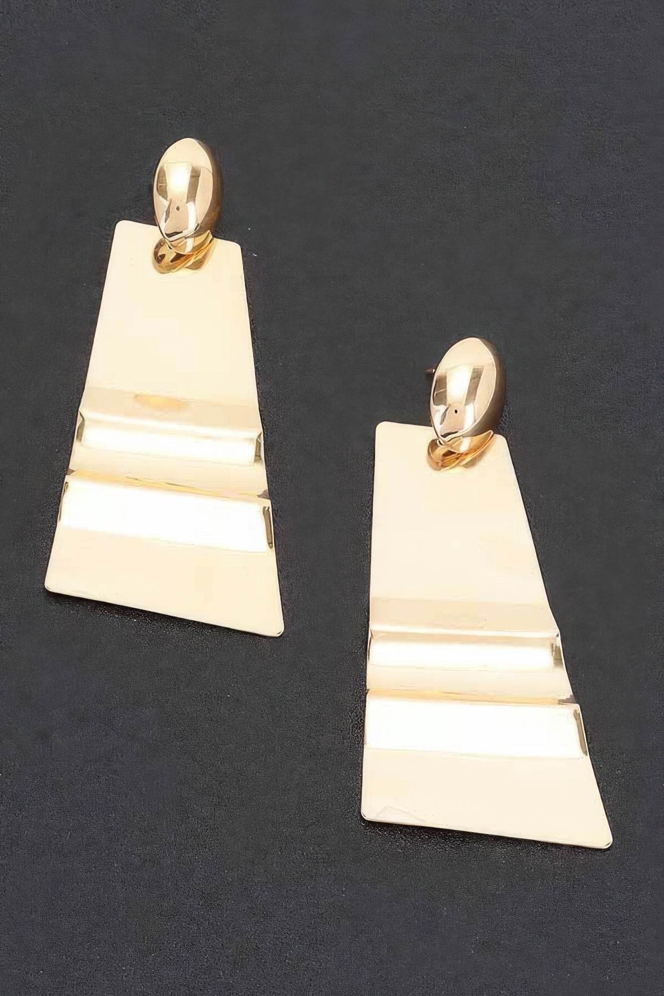 Luxury Polygon Metal Earring - IVORYNN