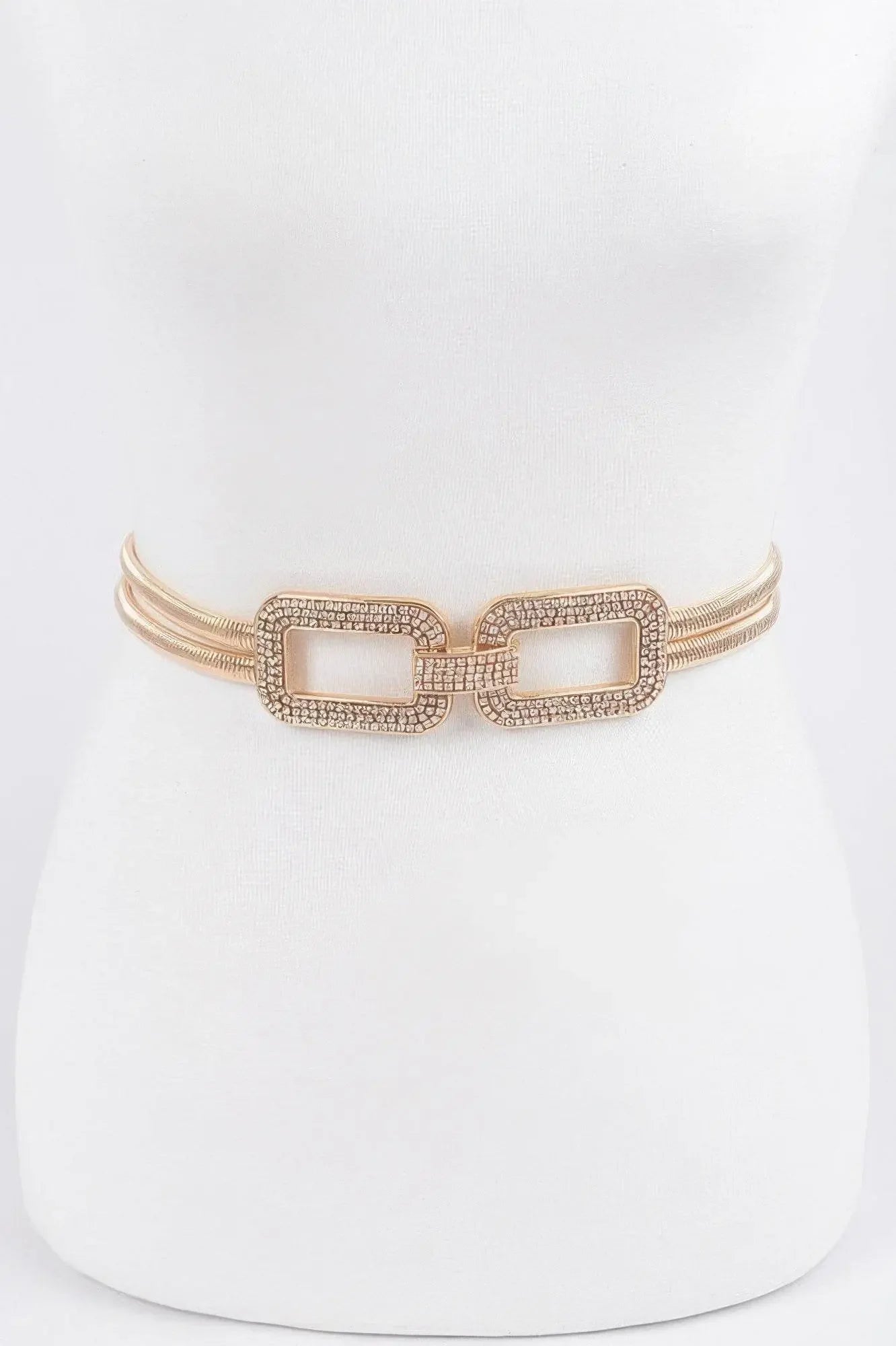 Luxury Rhinestone Metal Stretch Belt - IVORYNN