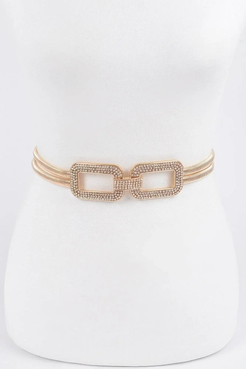 Luxury Rhinestone Metal Stretch Belt - IVORYNN