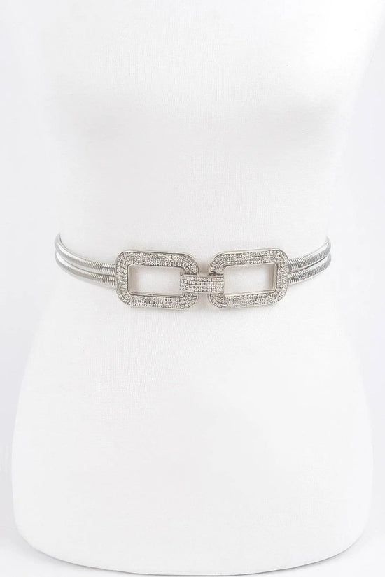 Luxury Rhinestone Metal Stretch Belt - IVORYNN