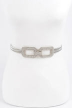 Luxury Rhinestone Metal Stretch Belt - IVORYNN