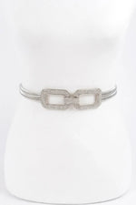 Luxury Rhinestone Metal Stretch Belt - IVORYNN
