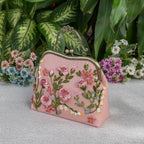 Luxury Unique Embroidered Pink Handbag - IVORYNN