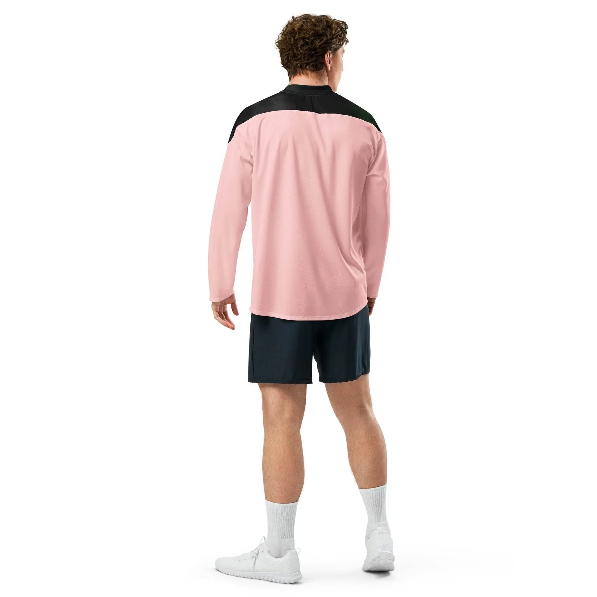 Men Recycled hockey fan jersey - Pink - IVORYNN