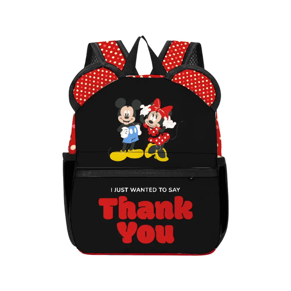 Mickey Mouse Ears Stylish School Backpack - IVORYNN