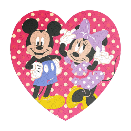Mickey Mouse Love Mini Mouse Heart Puzzle 118 Pcs - IVORYNN