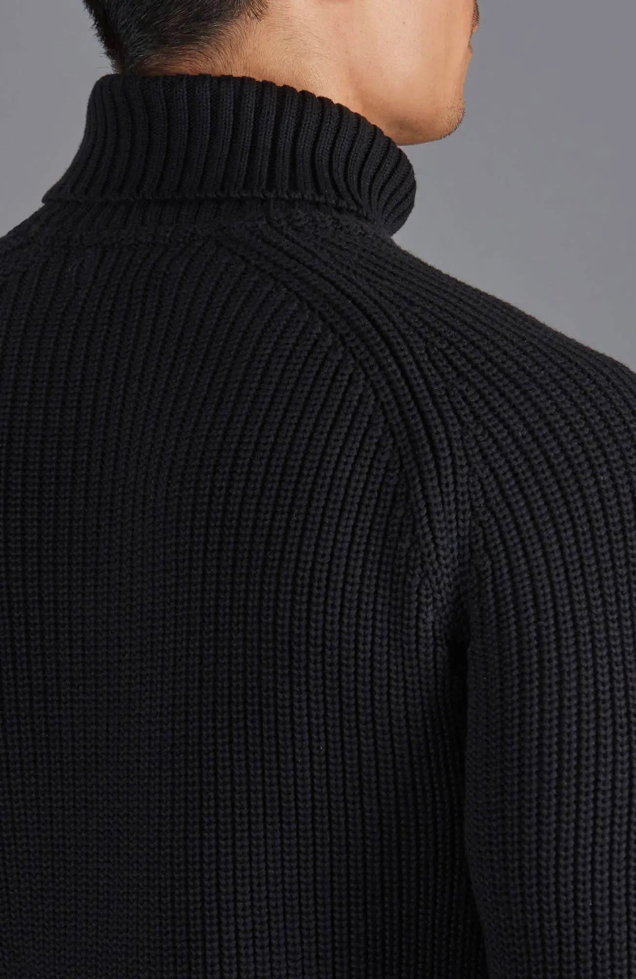 Midweight Cotton Rib Knitted Sweater - IVORYNN