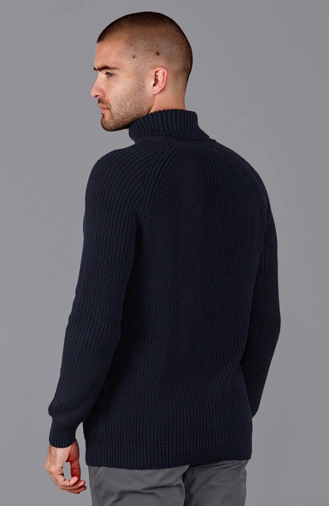 Midweight Cotton Rib Knitted Sweater - IVORYNN