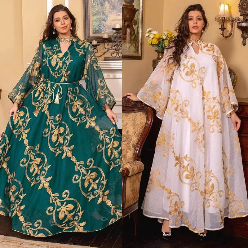 Modest Sequin Luxury Turkey Jalabiya - IVORYNN