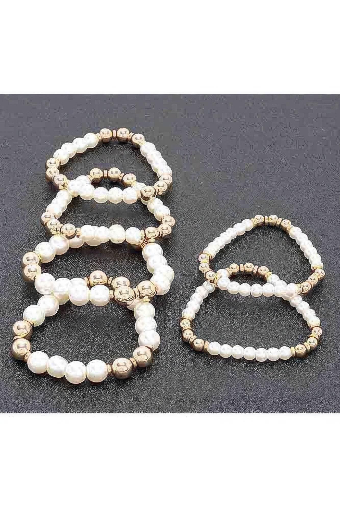 Multi Faux Stretch Bracelet - IVORYNN