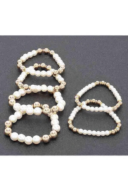 Multi Faux Stretch Bracelet - IVORYNN
