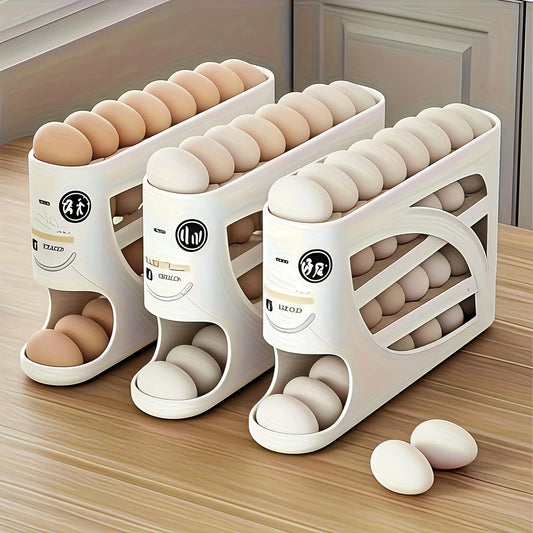 Multi-Layer Refrigerator Rolling Egg Rack