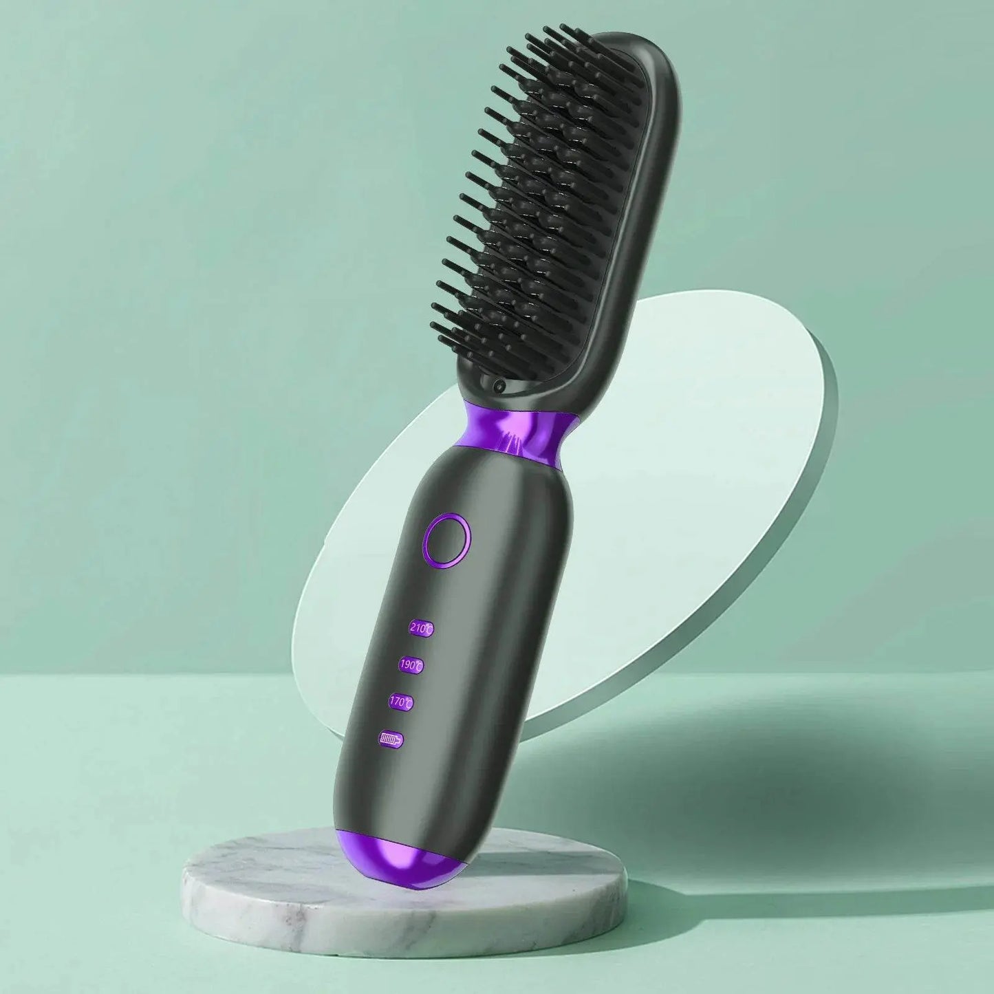 Multi Purpose Smoothing Ceramic Hair Straightener Brush - IVORYNN