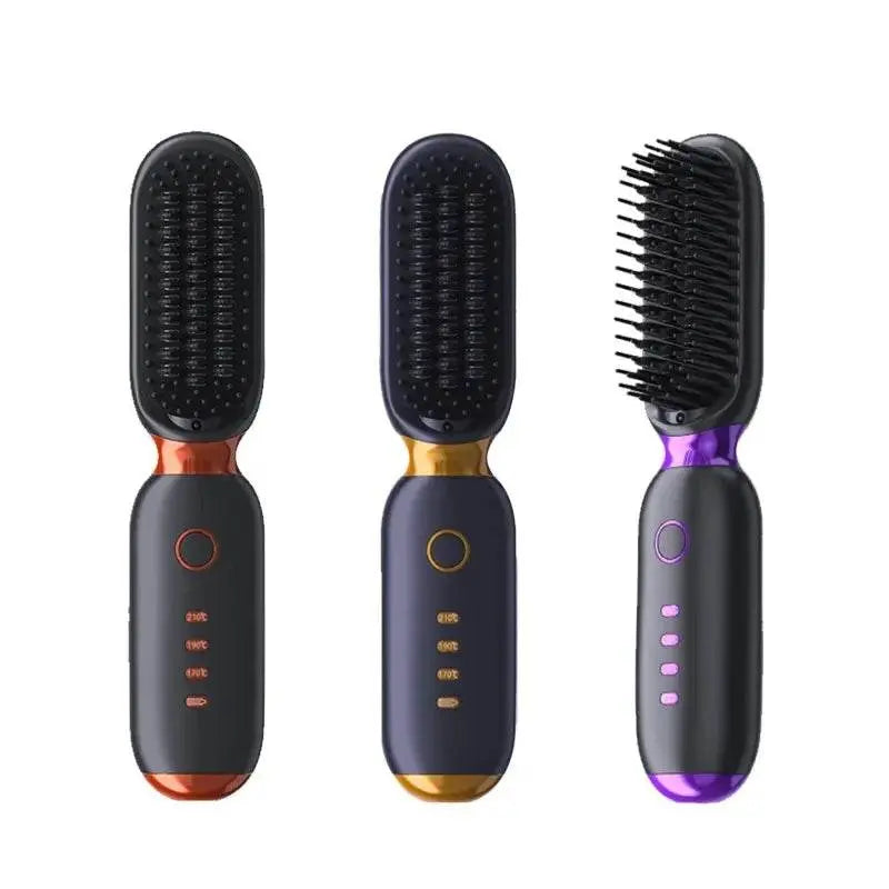 Multi Purpose Smoothing Ceramic Hair Straightener Brush - IVORYNN