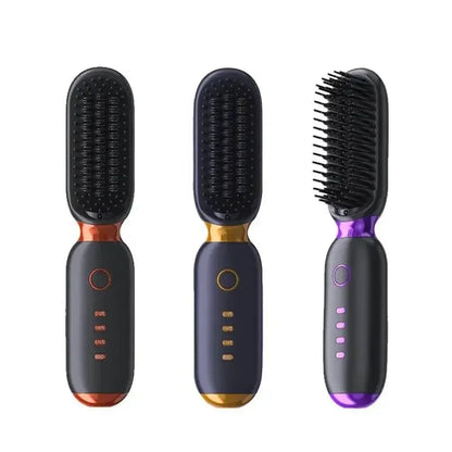 Multi Purpose Smoothing Ceramic Hair Straightener Brush - IVORYNN