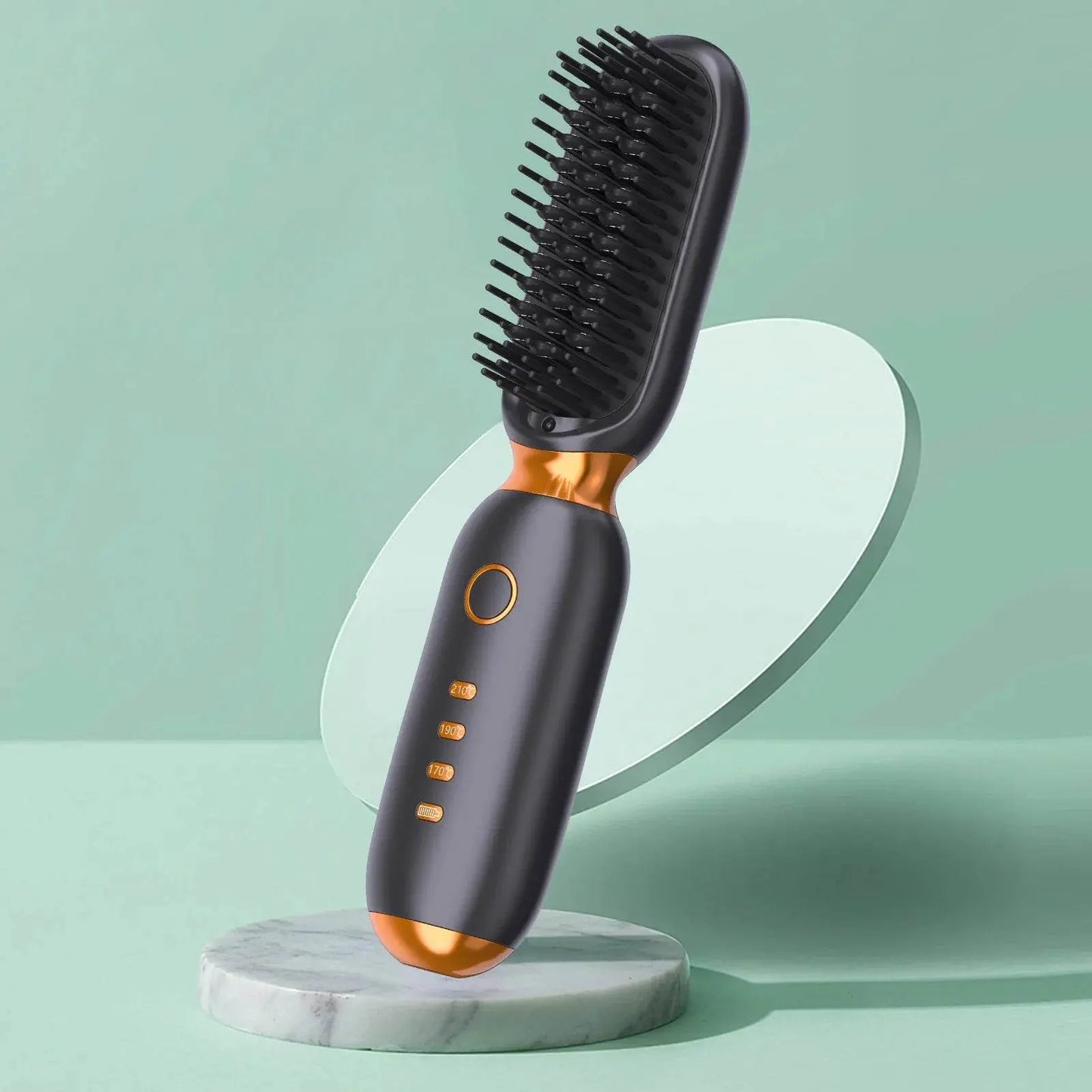 Multi Purpose Smoothing Ceramic Hair Straightener Brush - IVORYNN