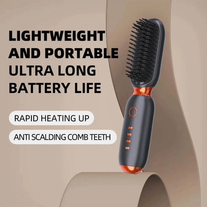 Multi Purpose Smoothing Ceramic Hair Straightener Brush - IVORYNN