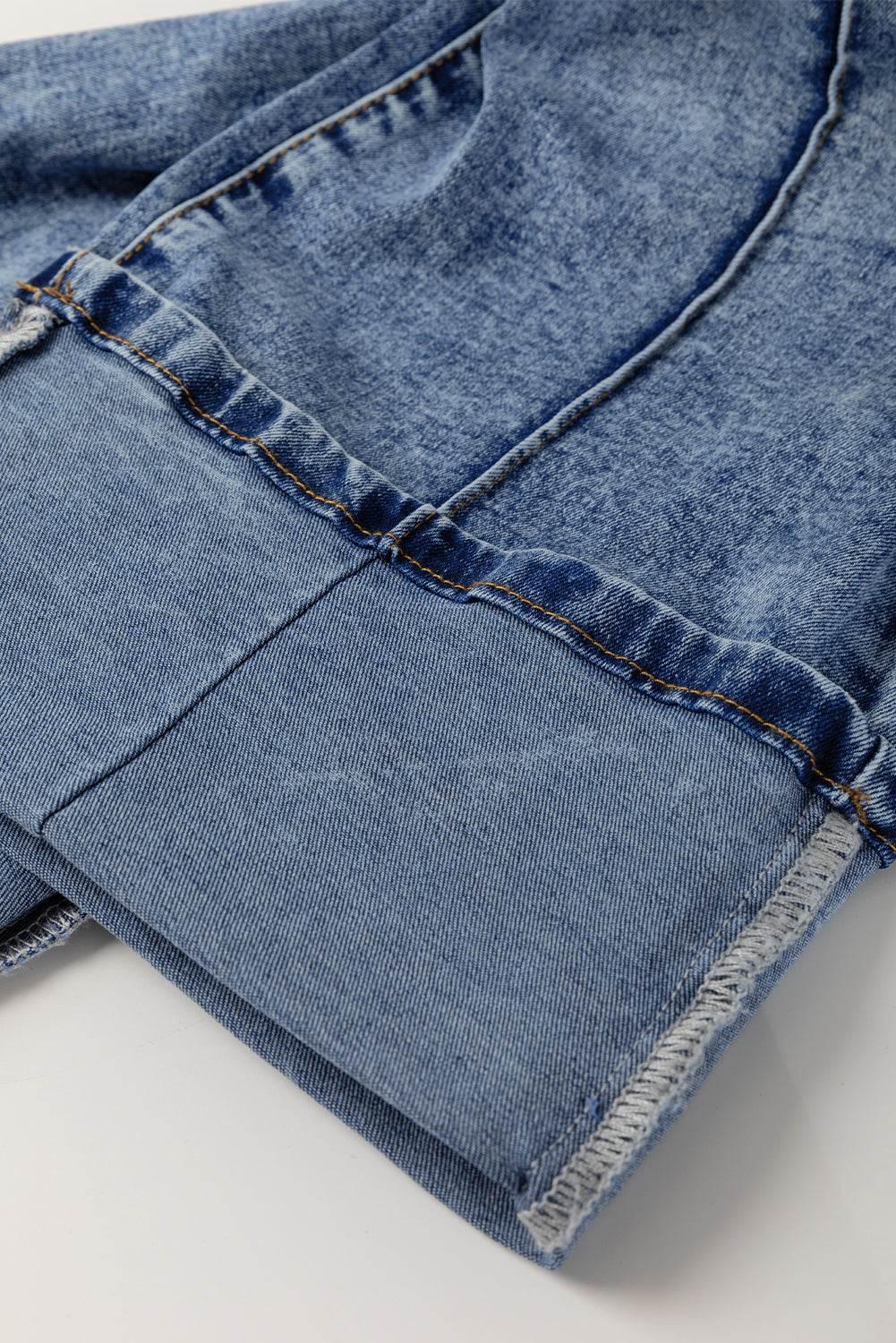 Myosotis Straight High Waist Center Seam Jeans - IVORYNN