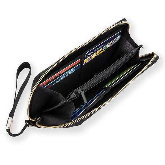 NN Long PU Wallets Zipper Pink Purses Handbags