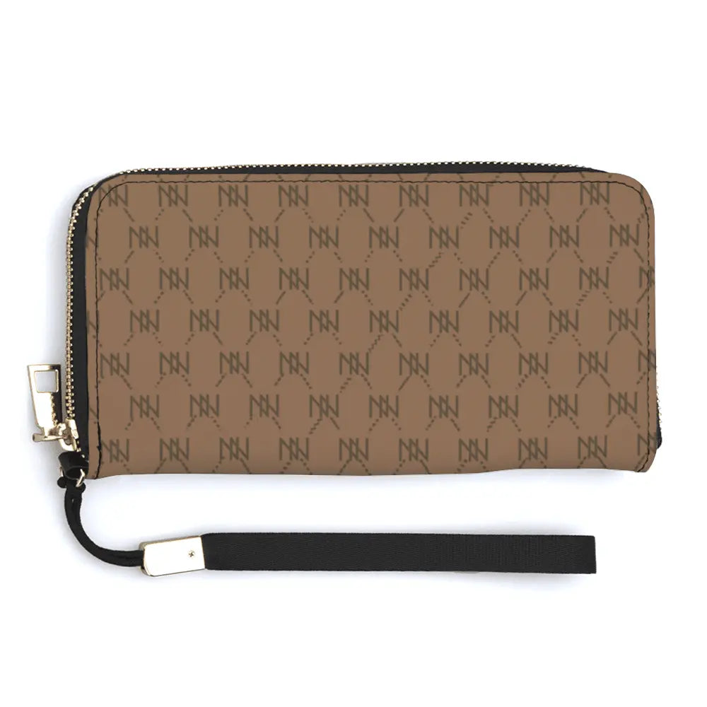 NN Long PU Wallets Zipper Purses Handbags - IVORYNN