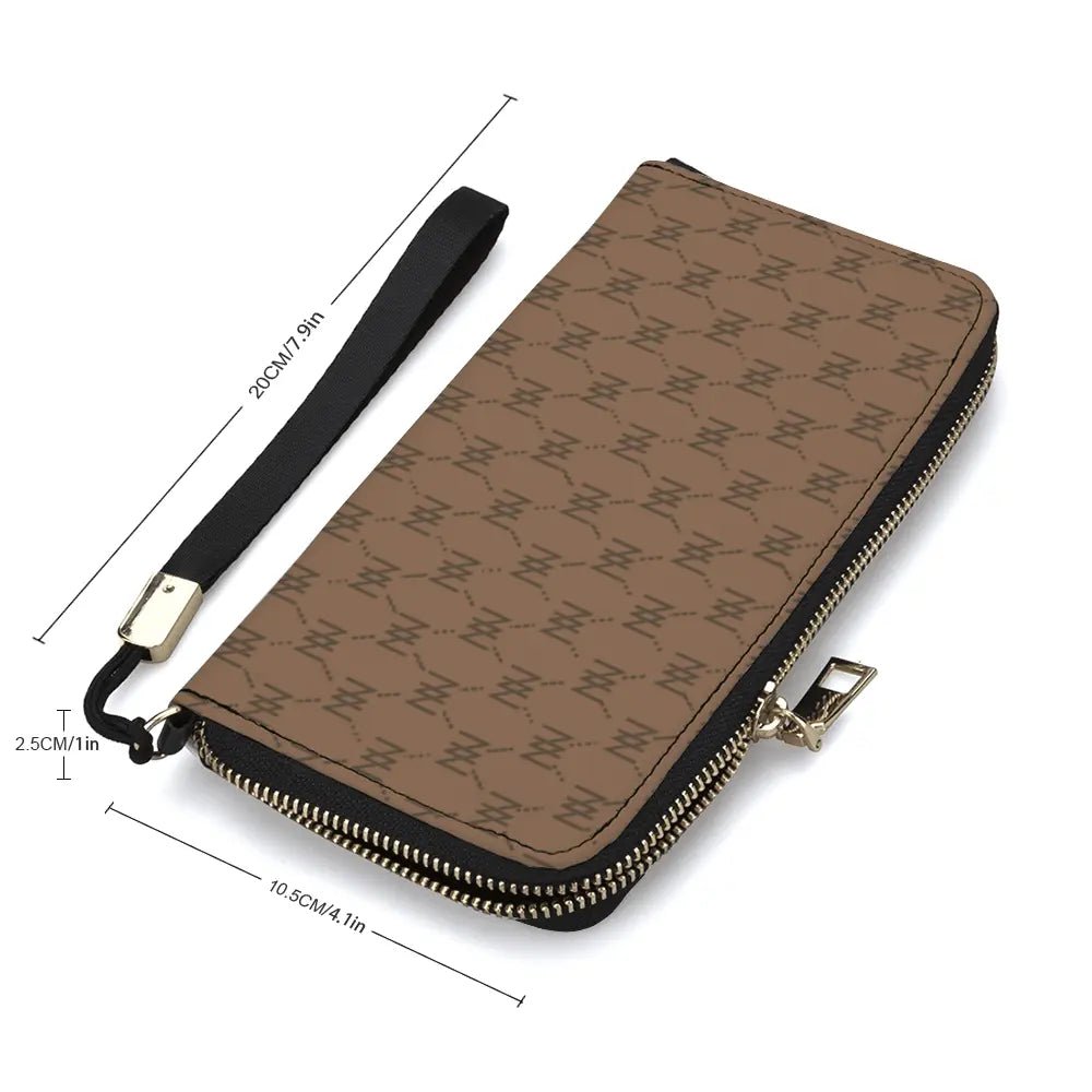 NN Long PU Wallets Zipper Purses Handbags - IVORYNN