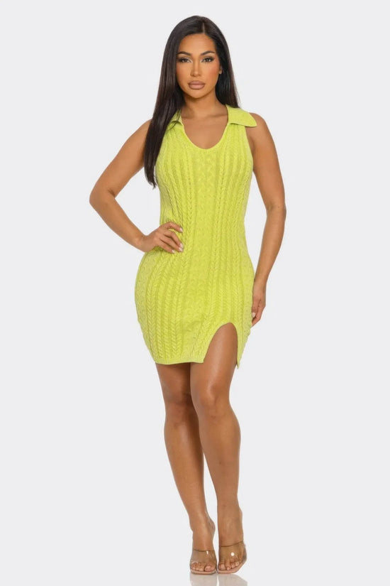 Neon Soft stretch Mineral Wash Dress - IVORYNN