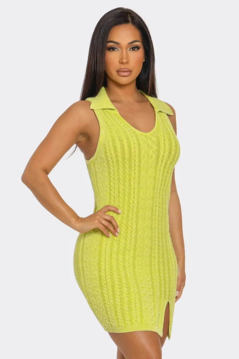 Neon Soft stretch Mineral Wash Dress - IVORYNN