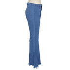 High-Waisted Slim Stretch Blue Denim
