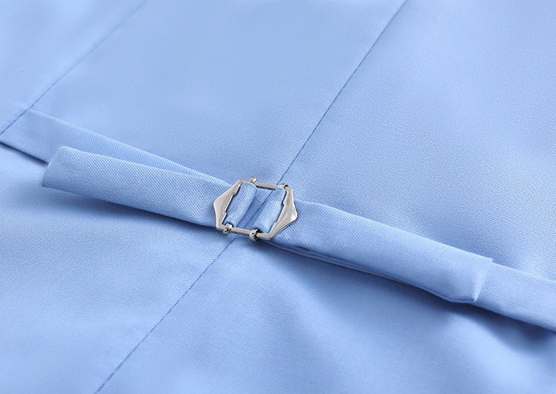Elegant Light Blue Wedding Vest