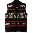Retro Casual Men Knitted Black Cardigan