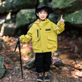 Three-in-One Boys Windbreaker Green Coat