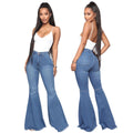High-Waisted Slim Stretch Blue Denim