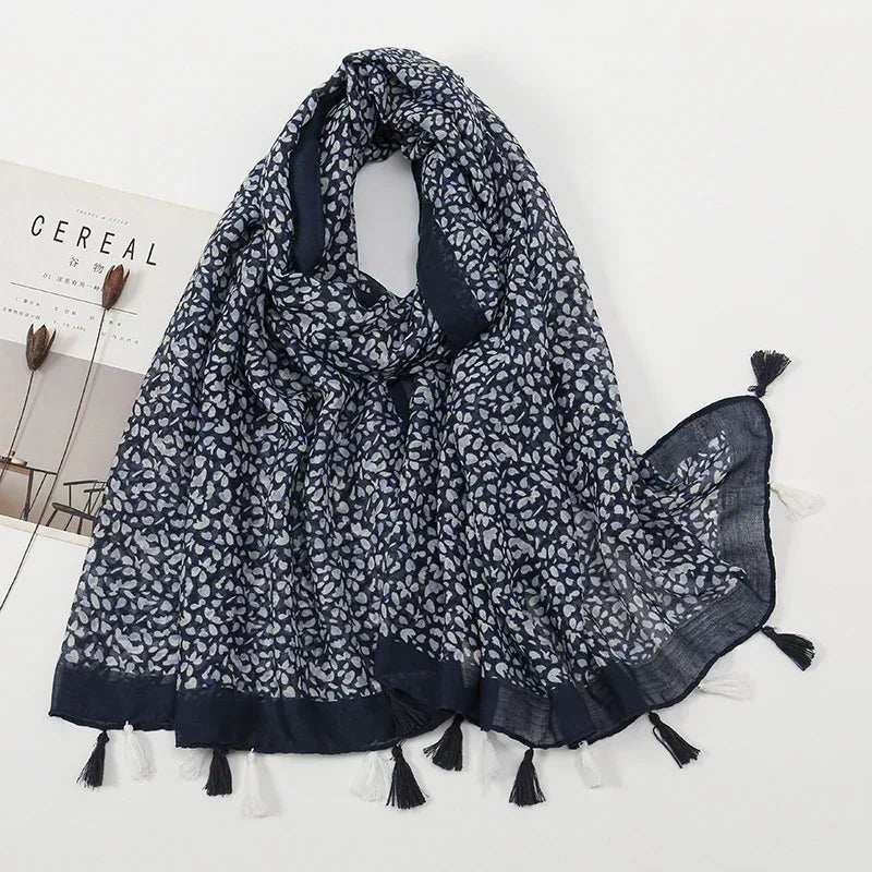 Vintage Deep Blue Scarf