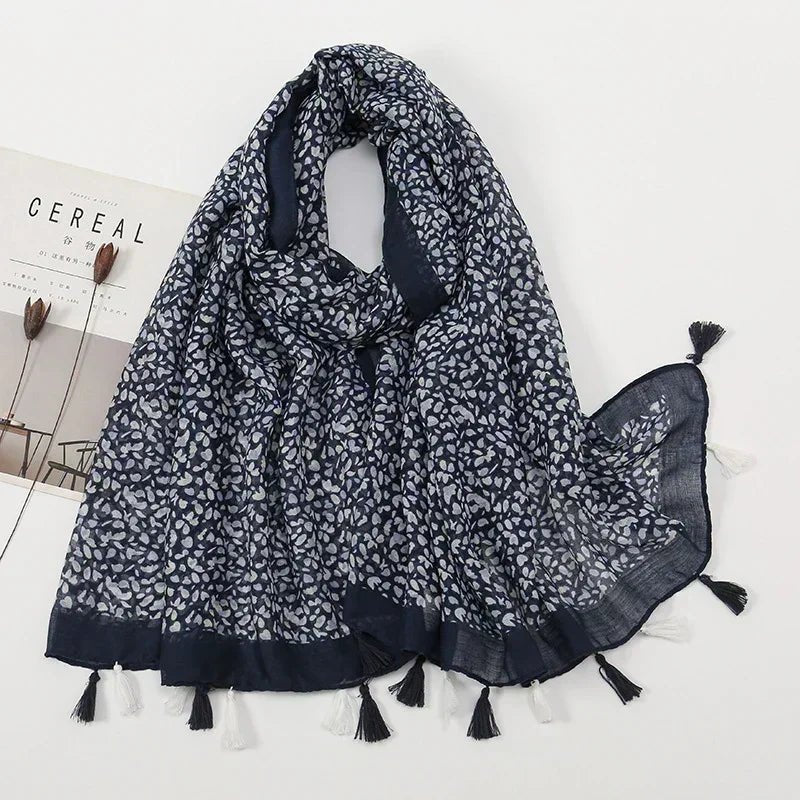 Vintage Deep Blue Scarf