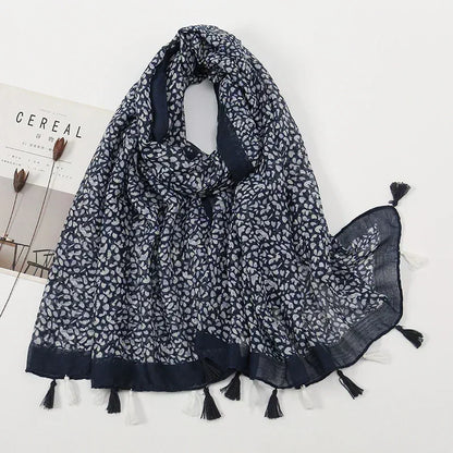 Vintage Deep Blue Scarf