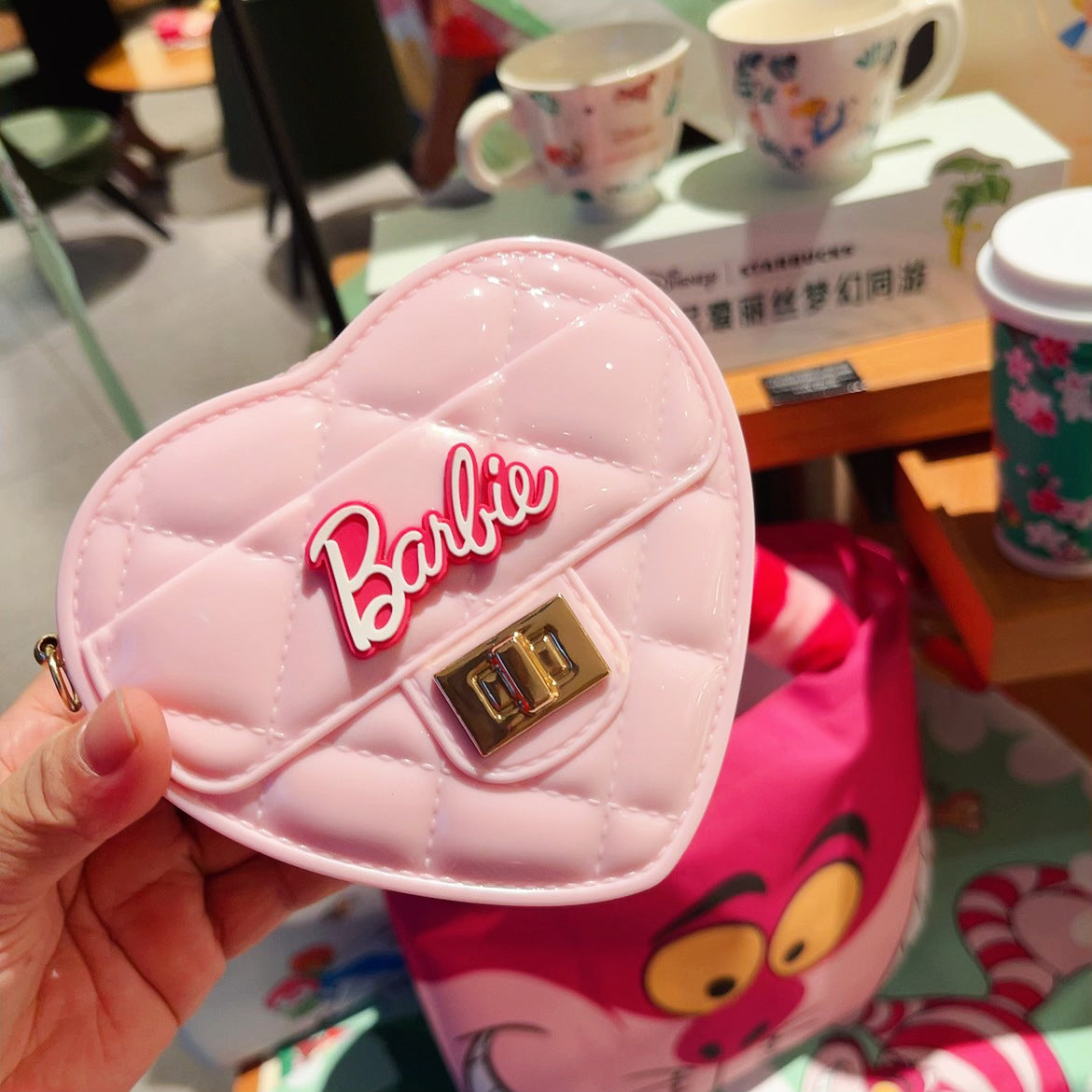 Luxury Girls Crossbody Heart Mini Pink Bag