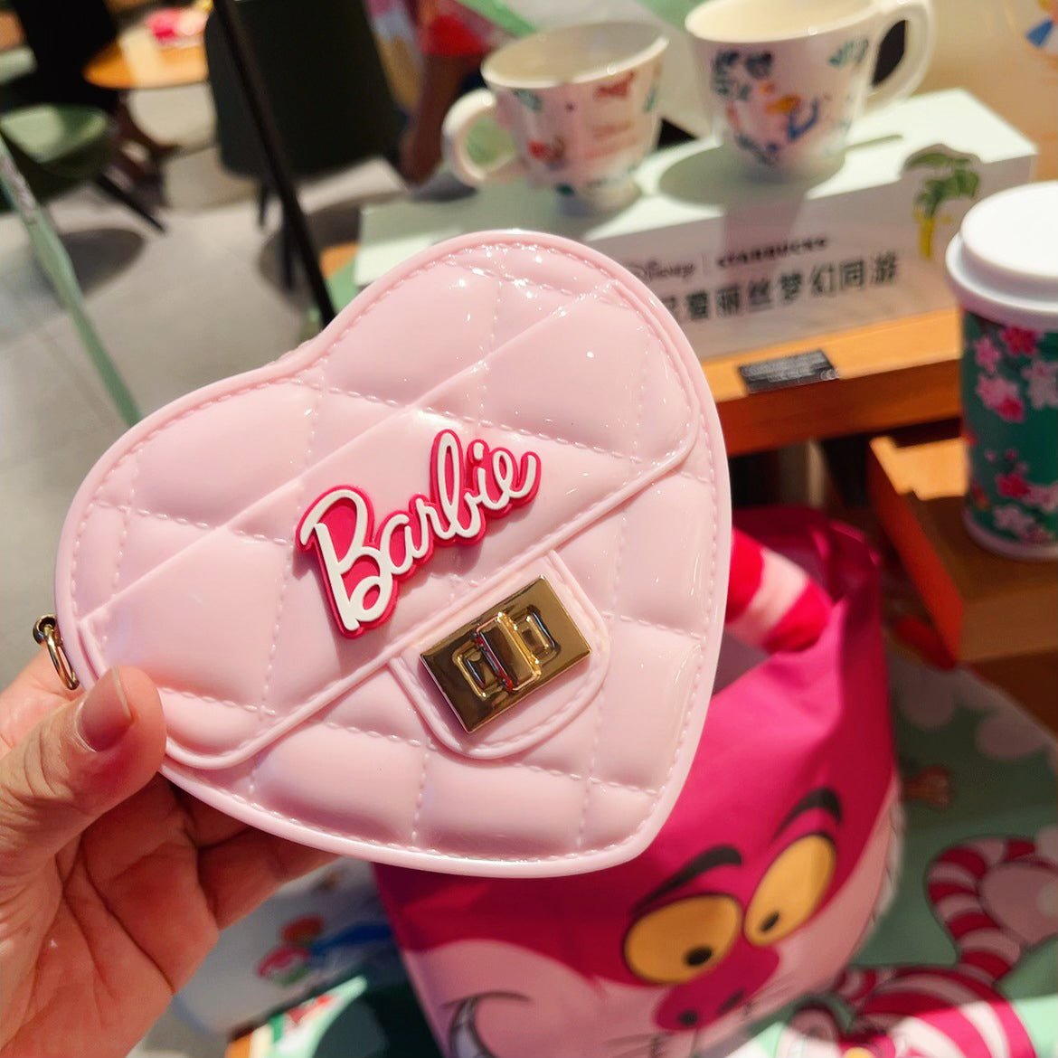 Luxury Crossbody Heart Mini Pink Bag