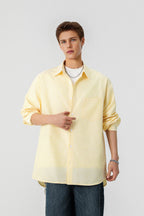 Windproof Yellow Striped Shirt