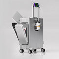 Three-Opening Multi-Functional Travel Silver Luggage