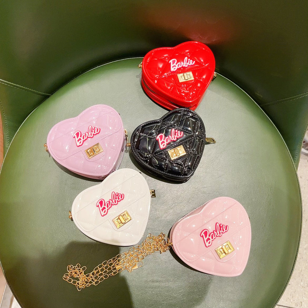 Luxury Crossbody Heart Mini Purple Bag