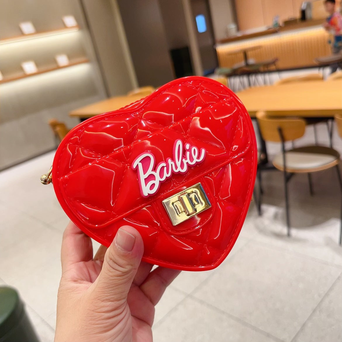 Luxury Crossbody Heart Mini Red Bag