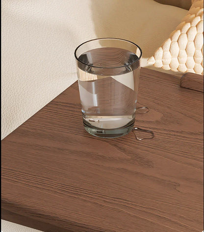 Solid Wood Movable Sofa Side Table