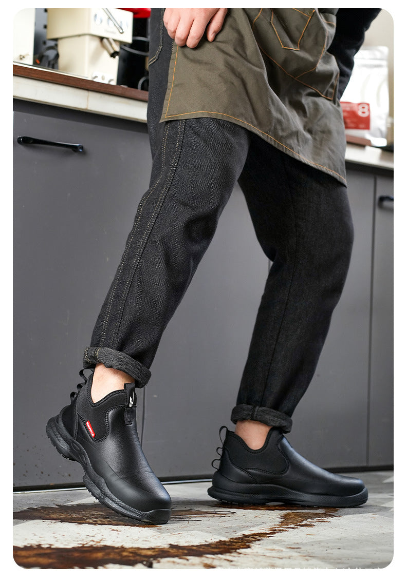 Non-Slip Comfortable Kevlar Free Black Shoes