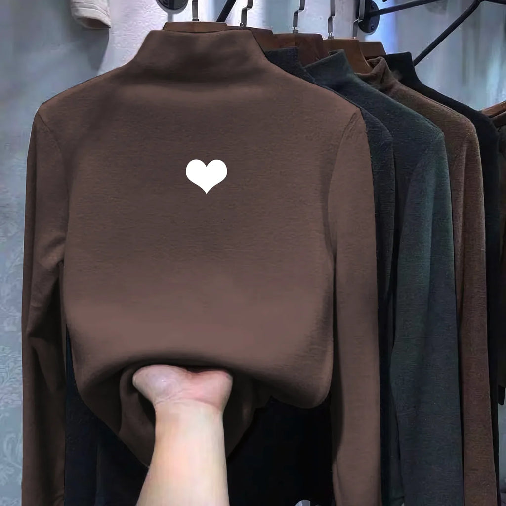 Double Sided German Fleece Coffee Thickened Sweater